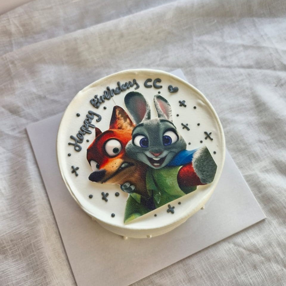Zootopia Sugarprint Cake